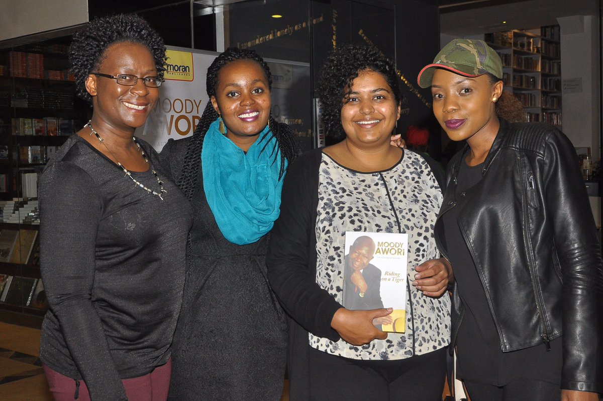 Booking signing going on pretty well right here Between The Lines with <a href="/moodyawori/">Hon. Moody Awori</a>. Pass by and get your copy of #RidingOnATiger