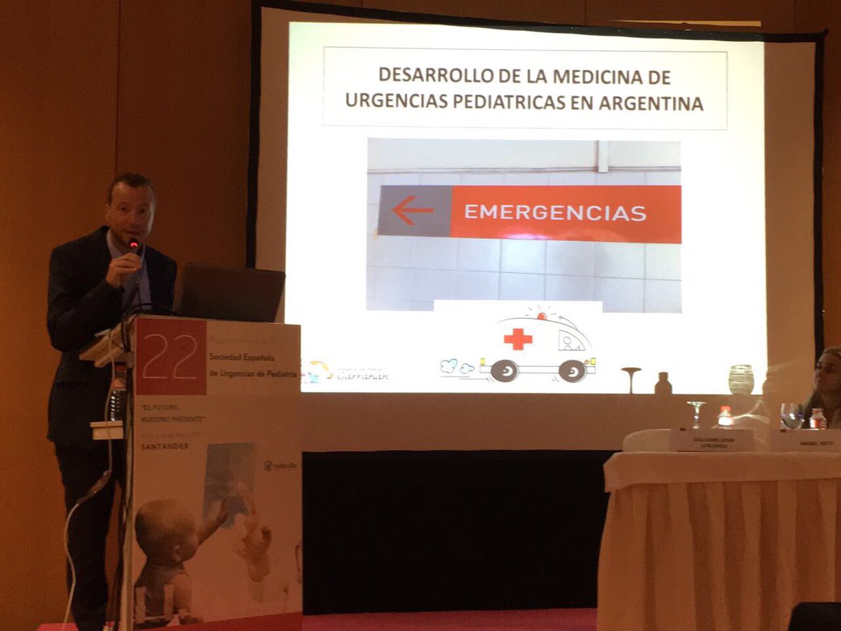 g_kohn's tweet photo. Presentando en Santander, España el estado de la Emergencia Pediatrica en Argentina. #SEUP17 https://t.co/GAh6xttyv9