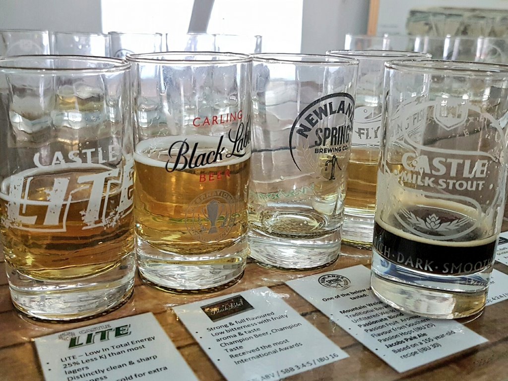 Post-tour beer tasting <a href="/SABreweries/">The South African Breweries</a> Newlands