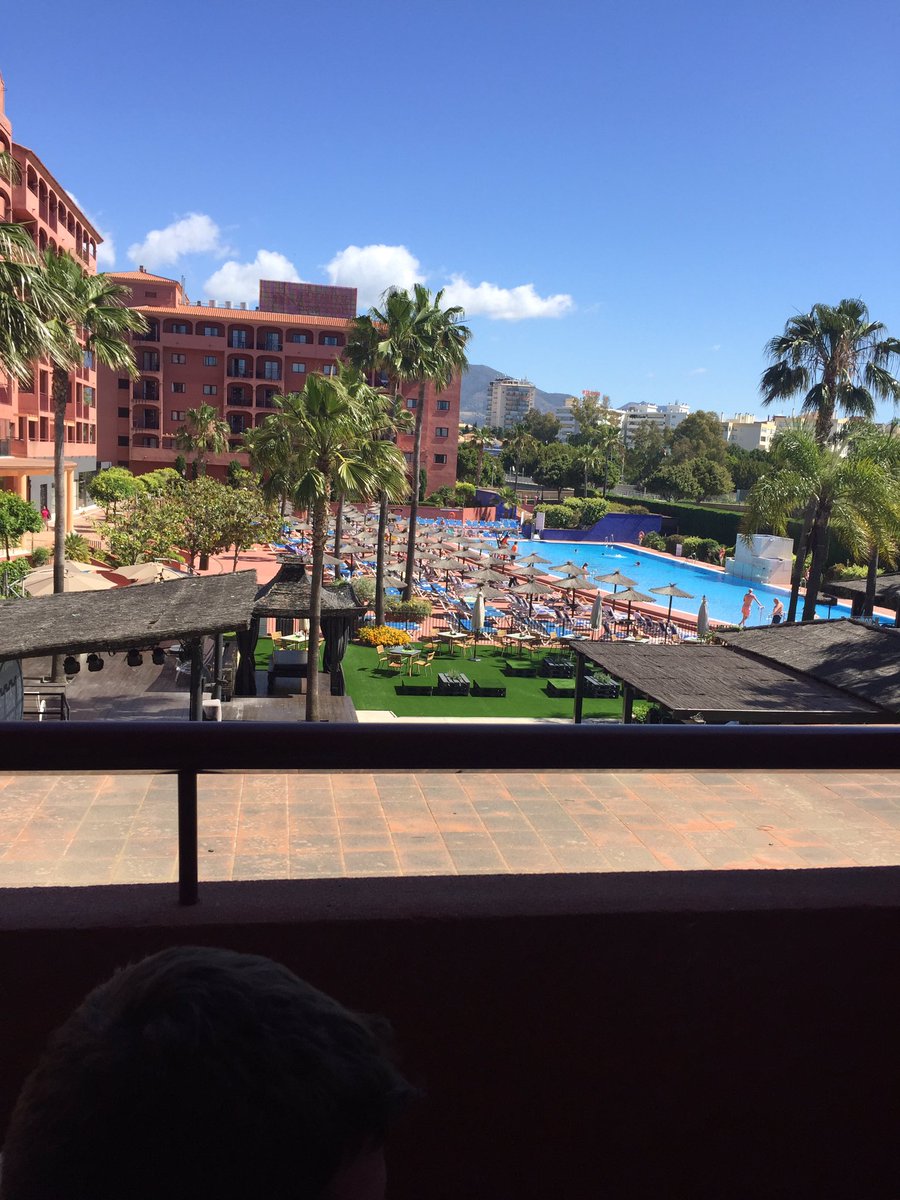 TorihCox's tweet photo. Waking up every morning to the Times crossword, coffee, sun &amp; blue skies on our balcony. Life is good 😍 https://t.co/ptglGLWE6a