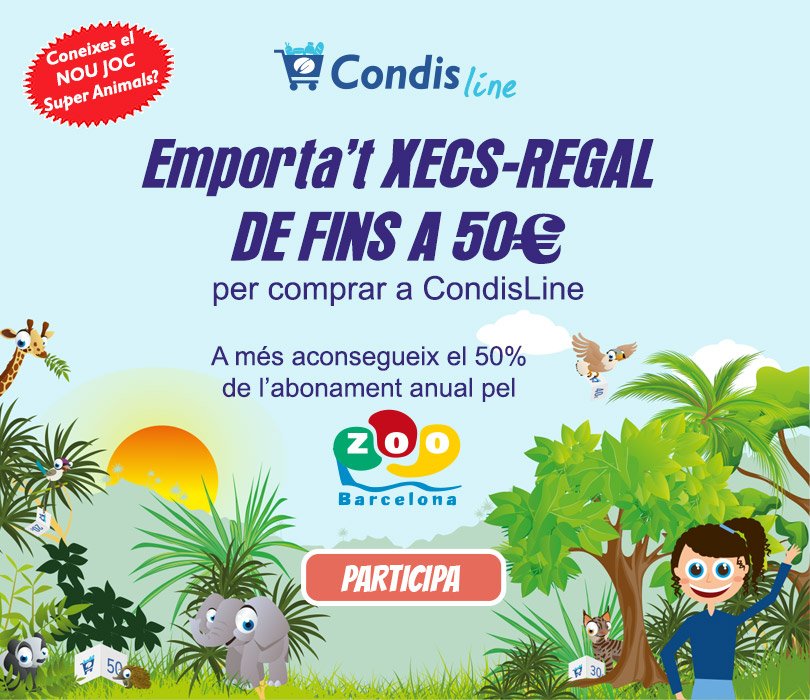 Condislife's tweet photo. Juga amb els #SuperAnimals i #Condisline!
Participa, i aconsegueix vals de compra i més premis.
Comença ja, aquí: https://t.co/mvraXmVJjd https://t.co/sOJjD9hjqP