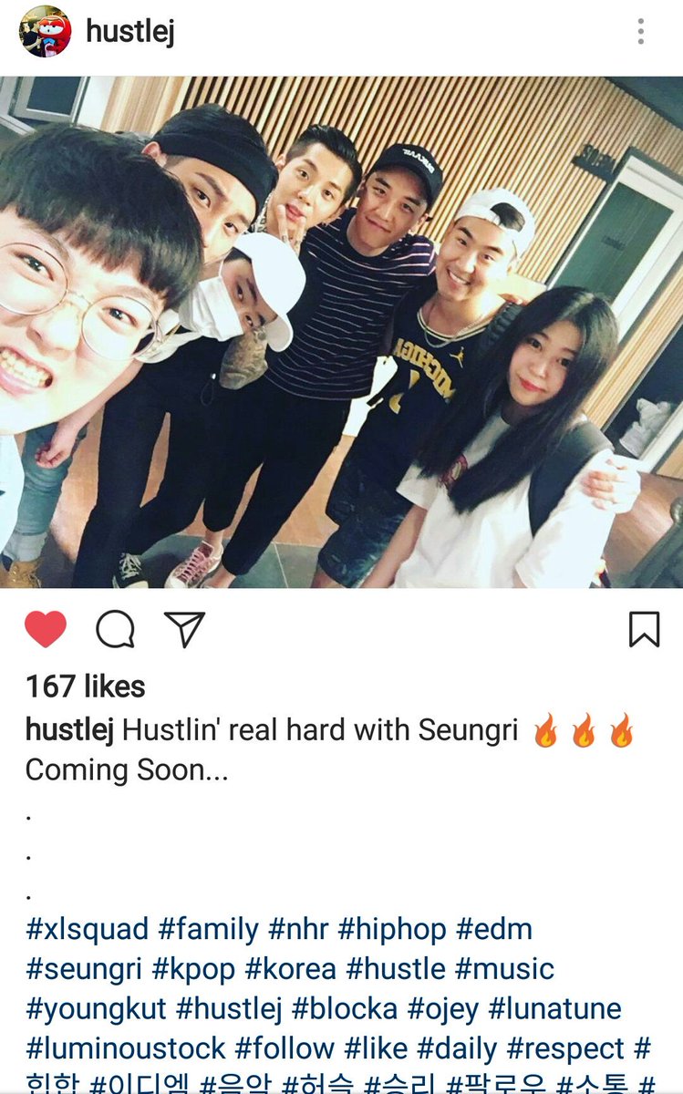 jirilife's tweet photo. (Eng Trans)(170513) Hustlej & Luna_tune_ IG updates with #Seungri
โ #xlsquad please look forward to it๐ช
โกGood meeting https://t.co/YXK9wSJDO9