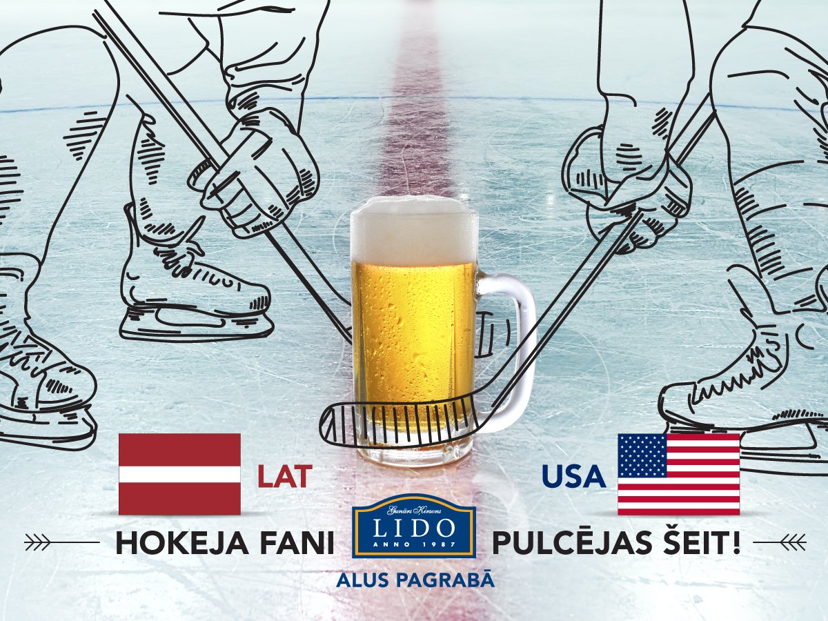 Hokeja tiešraide arī mūsmājās!🇱🇻️
Šodien translējam Latvija-ASV spēli plkst. 13.15 pie mums, LIDO Atpūtas centra Alus pagrabā.
Par uzvaru! ️