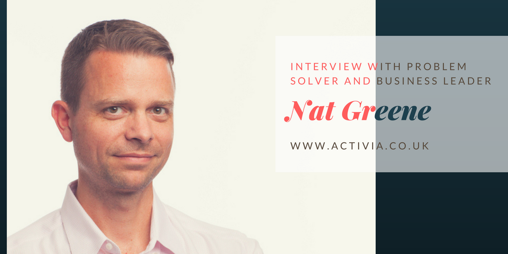 ActiviaTraining's tweet photo. Check out our inspiring interview with author, business leader and problem-solving guru Nat Greene https://t.co/2b8EcbMPin #leadership https://t.co/CdEUaPd05J