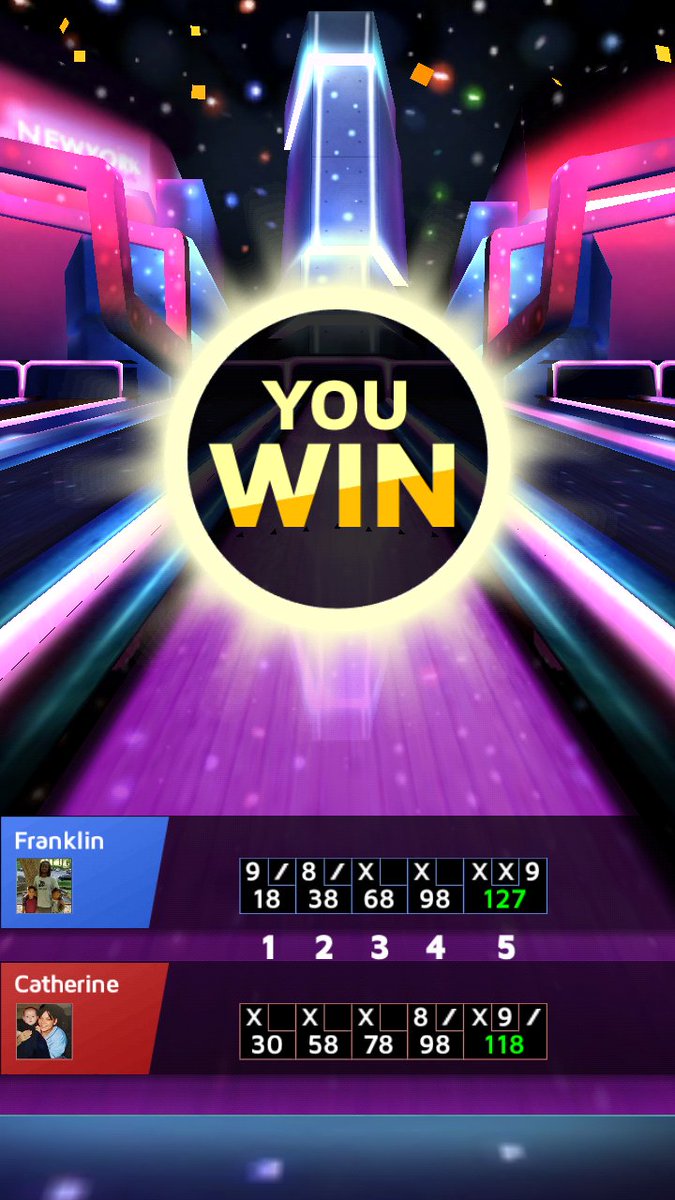 FDeonJones's tweet image. I won at New York stage with 127 points! Challenge me now![goo.gl/PKD66U] #Bowling_King