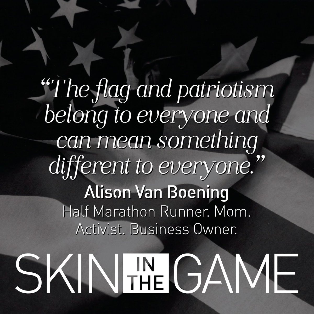 SkinInTheGame_'s tweet photo. Who really owns the American flag? This week, we discuss patriotism in #sports w/ @allisonluth34 : https://t.co/nZeiqRYmrD https://t.co/s6Q5MXOTm1