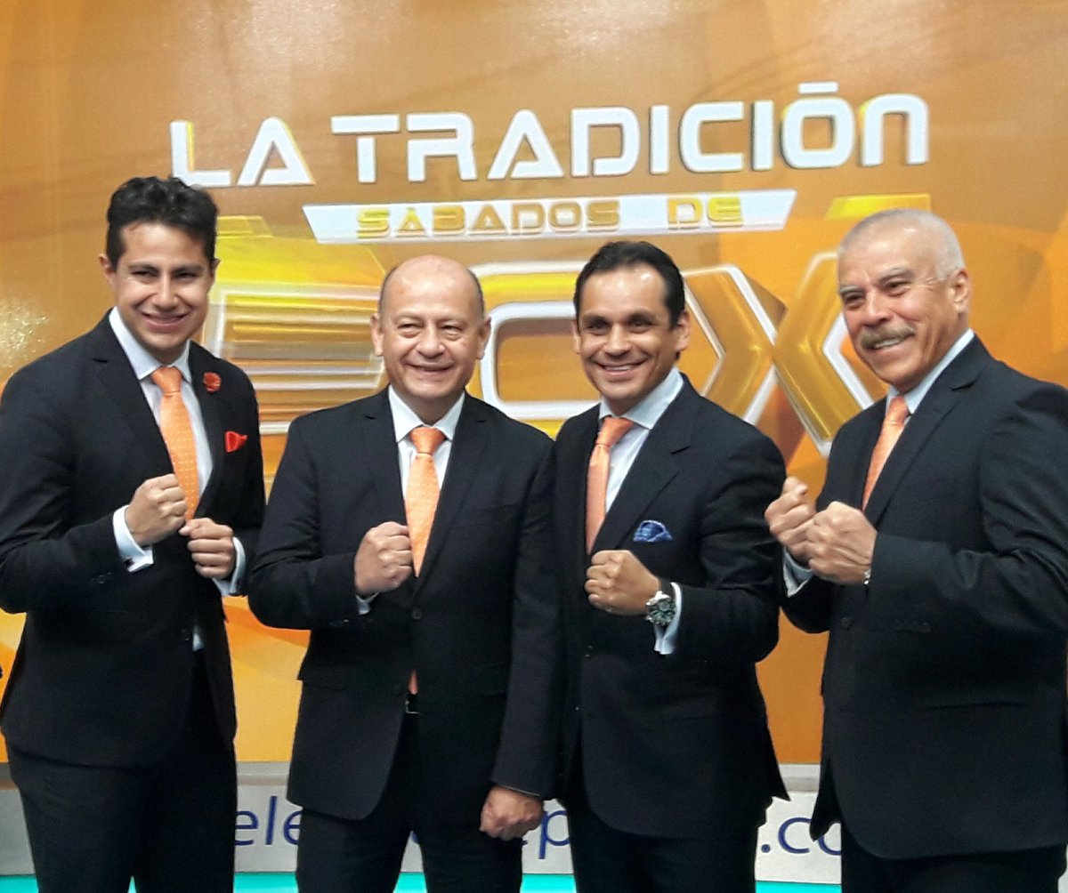 Hoy el equipo de comentaristas de <a href="/TD_Deportes/">Televisa Deportes</a> desde <a href="/ZapopanGob/">Gobierno de Zapopan</a> en #SabadosDeBox 
<a href="/palccogdl/">PALCCO</a> 
<a href="/TequilaArmero/">Tequila Armero</a> 
<a href="/oskuchle/">Oswaldo Küchle</a>