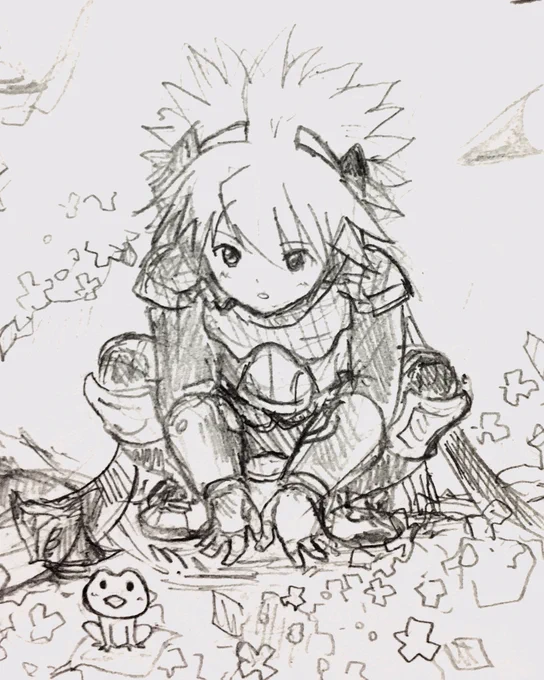 今日もまたやること中途半端なままにガシガシ落書きばかりして時間が過ぎてゆくのだった…ひええ 