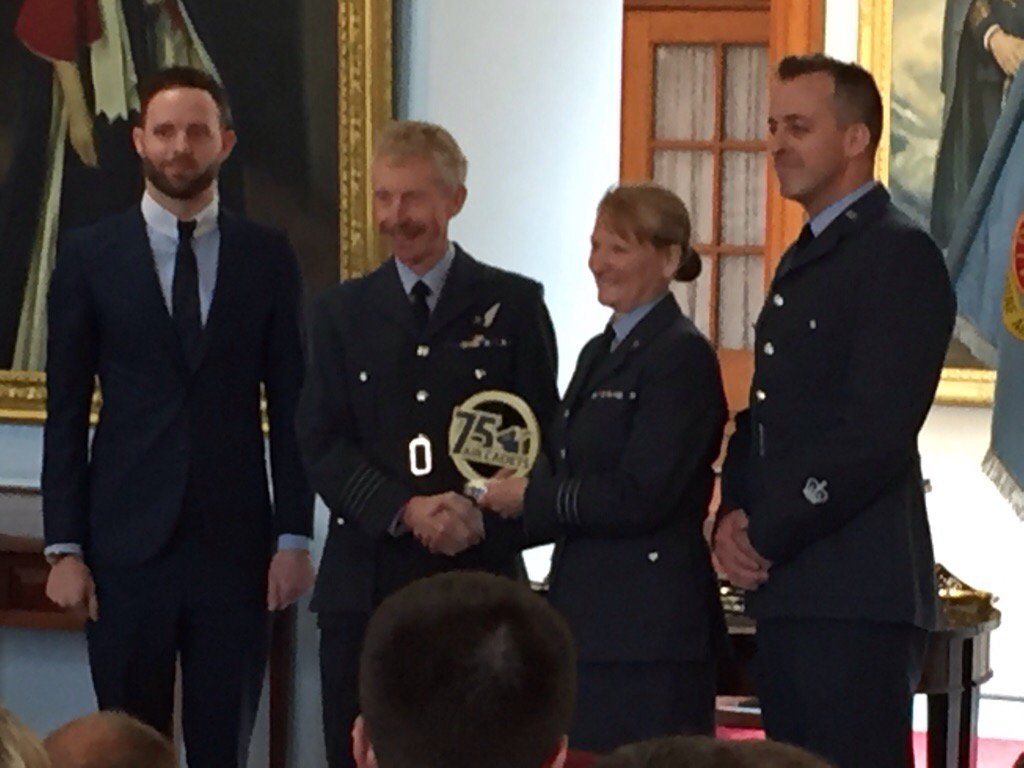 Well done Surrey Wing winning 75th Sports challenge!! 350 &amp; 450 staff attended Awards ceremony at RAF Cranwell