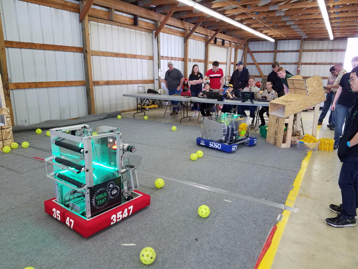 VIRUS3547's tweet photo. Our Monroe County robotics display at the 2017 Scout-O-Rama today! Teams from four school districts showing off FIRST. @frc5050 #omgrobots https://t.co/4YegEisiCu