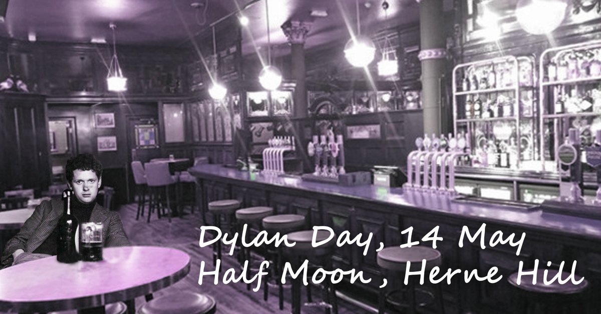 savehalfmoonpub's tweet photo. We're celebrating #DylanDay at @TheHalfMoonPub in #HerneHill tomorrow (14 May), with live entertainment starting at 1pm. Free entry. https://t.co/xu2nlbKE9u
