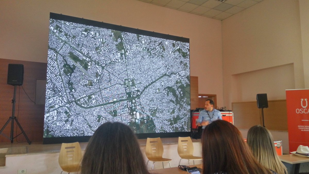 arianitd's tweet photo. Open data Tirana gov will release to OSM mappers. "It's the map we use". Right mindset. #OSCAL2017 https://t.co/HZbhkQRTt5