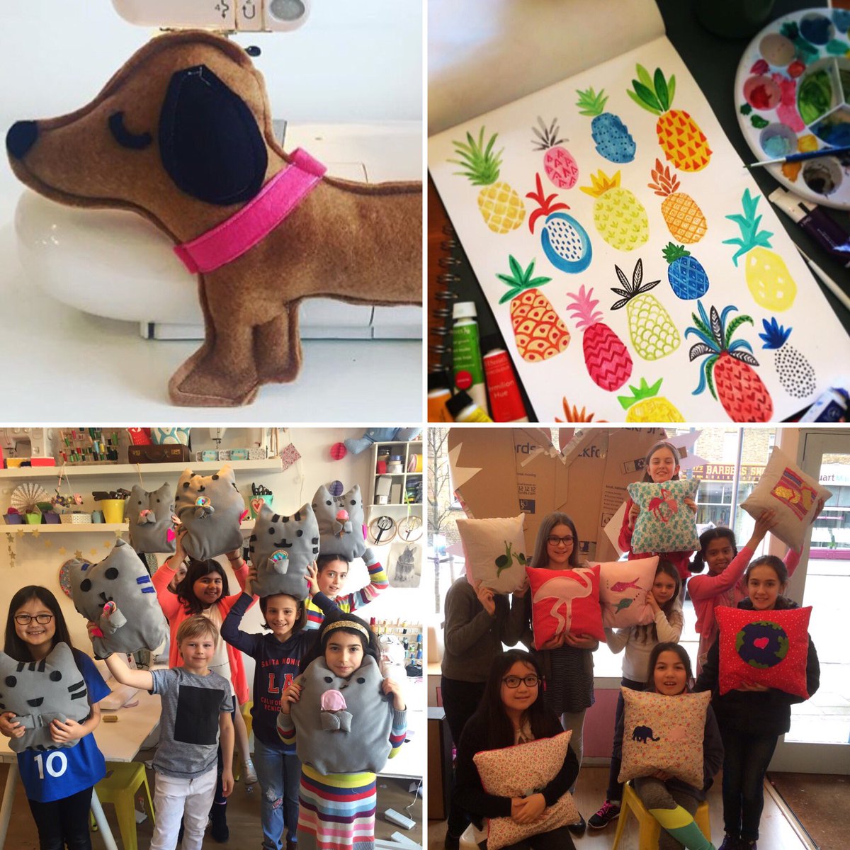 TheCrafthouseUK's tweet photo. #May half term #schoolholidays #artclubs #sewingforkids #swlondon #eastsheen https://t.co/6AskvyS9WB