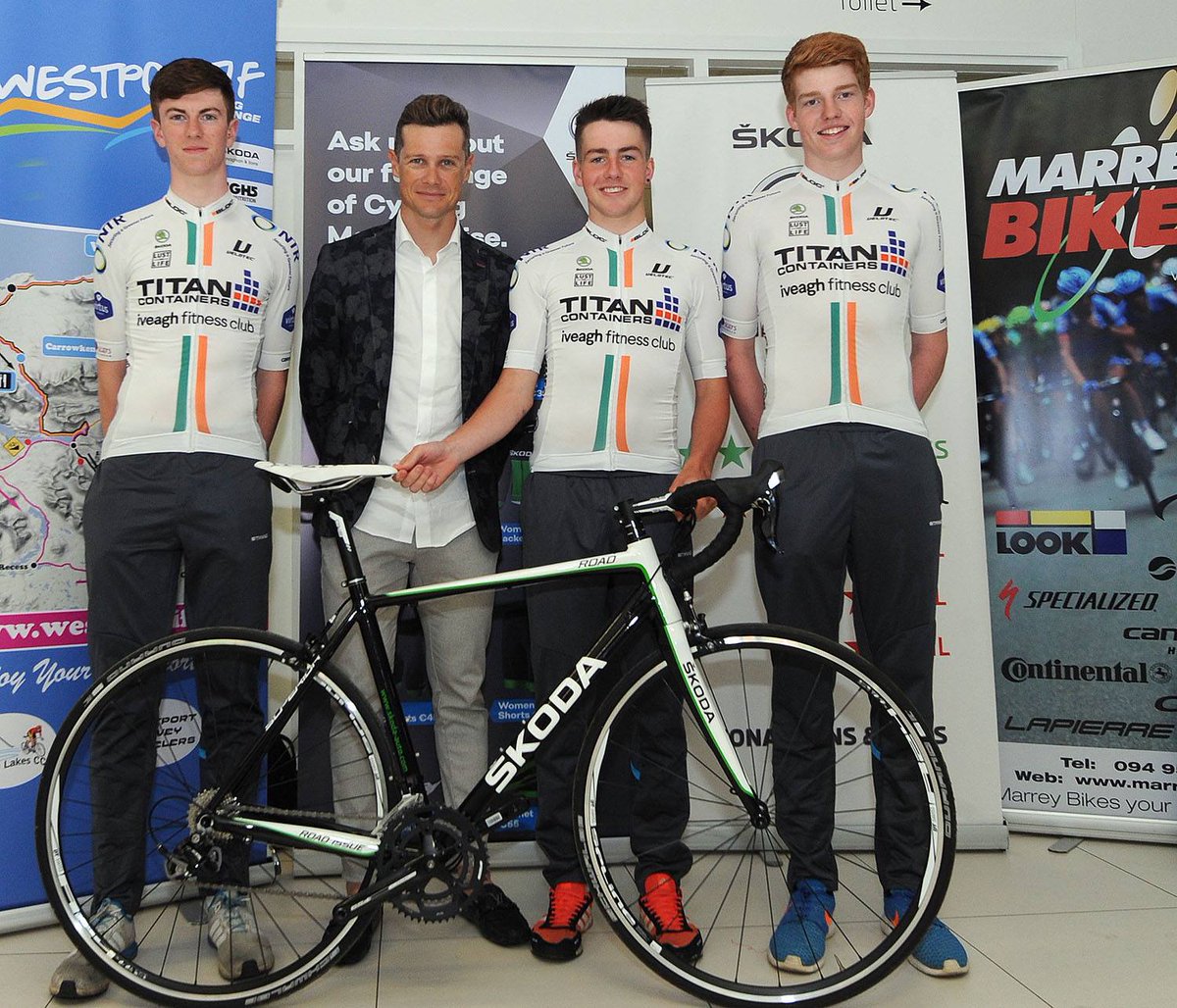 Team launch in Westport. Thanks to all our sponsors esp our core sponsors TITAN Containers, Velotec Custom Clothing &amp; Iveagh Fitness Club,