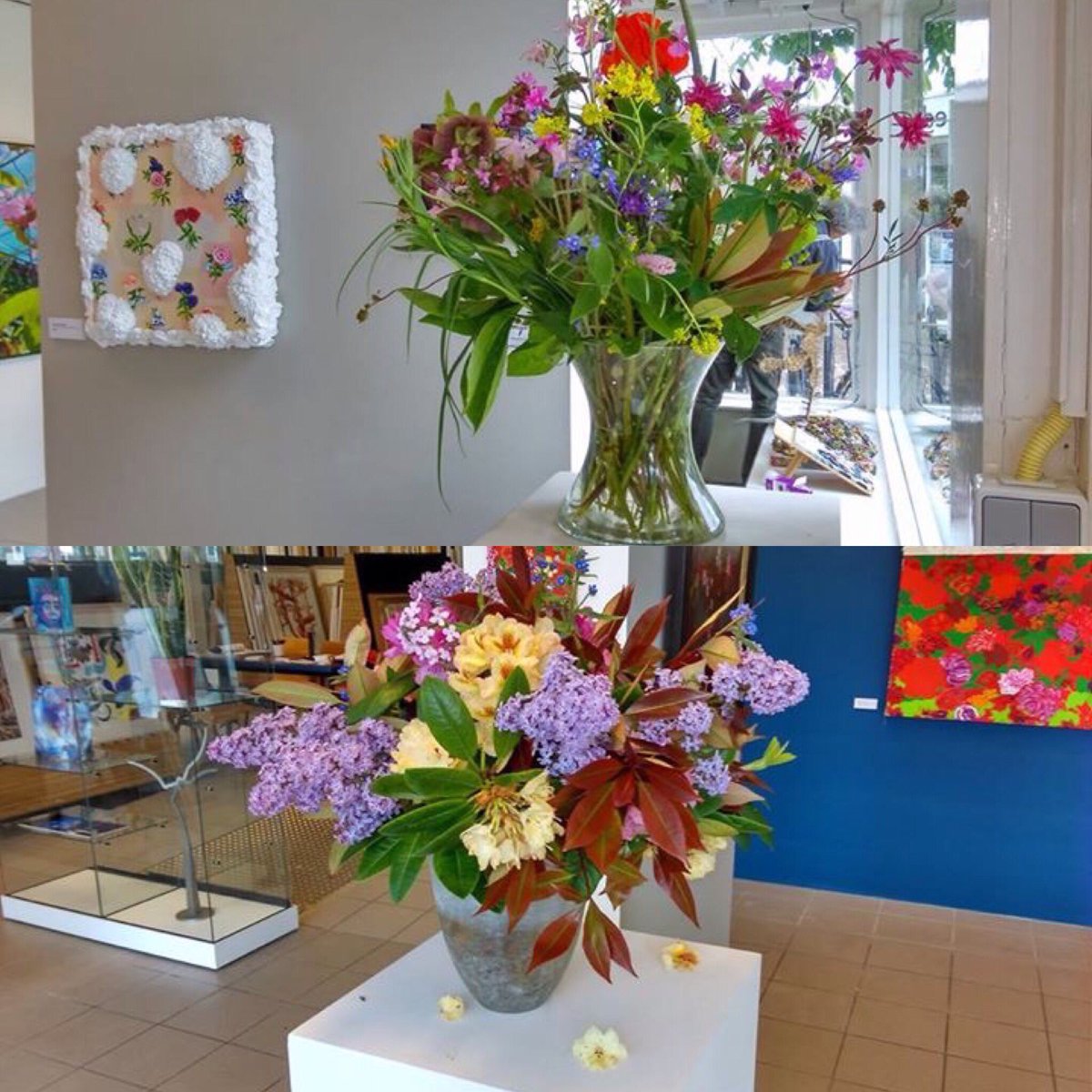 Met de mooie levende flora zijn we er bijna klaar voor! #opening #expo #FloraindeKunst. kunstmagazijn.nl/expo-flora-in-…