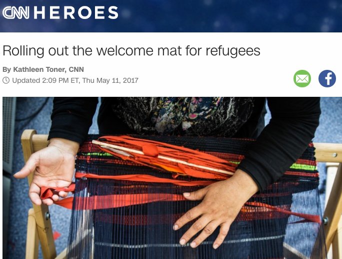 RevBeccaStevens's tweet image. Thanks to @CNN for this feature on #TheWelcomeProject. Love to Luma &amp;amp;@fugeesfamily!  @thistlefarms #lovewelcomes ow.ly/ZJMj30bFOlI