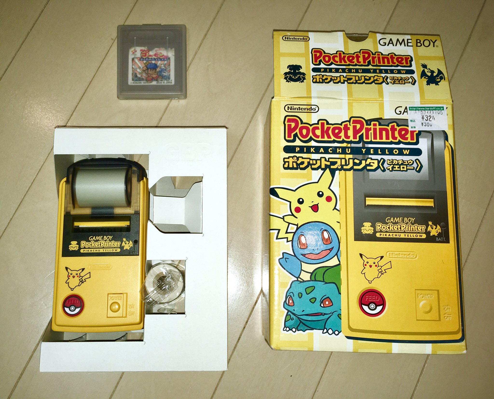 ট ইট র ディグ夫 今日の戦利品 ゲームボーイ系 ポケットプリンタ ピカチュウイエロー とがんばれゴエモンさらわれたエビス丸 ゴエモンは108円 ポケットプリンタだけ今日唯一108円じゃない324円 やっとポケットカメラで撮った写真を