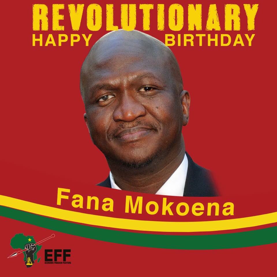Happy revolutionary birthday Commissar Fana Mokoena  