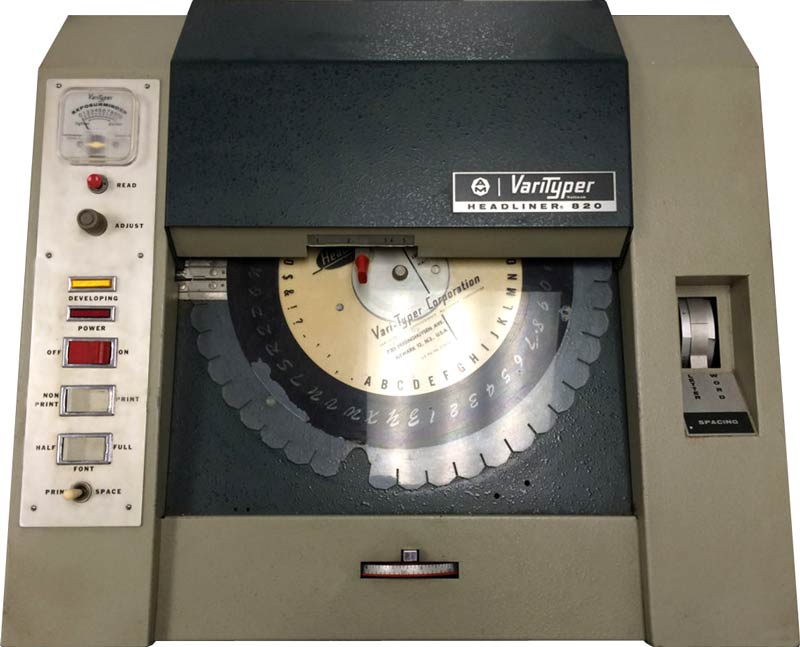 Prepressure's tweet image. The prepress history pages now cover the past 50 years, year per year, starting with the '66 Varityper Headliner - prepressure.com/prepress/histo…