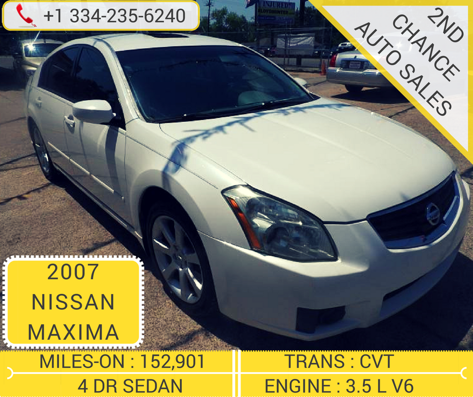 2ndchancecarz's tweet photo. Nissan maxima a combination of luxury and sporty features !
#nolicensenoproblem #everybodyisapproved #usedcars #alabama #nissan #autodeals https://t.co/ZpukrOnRcE