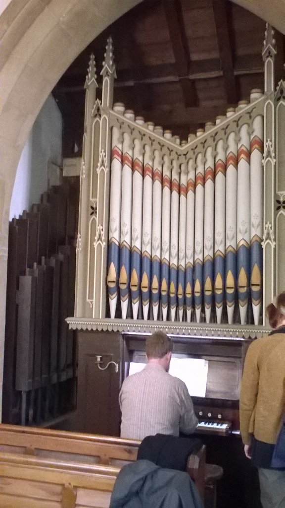 st_radegund's tweet photo. Our beautiful organ being played, there's still time if you want to have a go! @ChurchesFest @CofELincoln https://t.co/SlkJ78x1Br