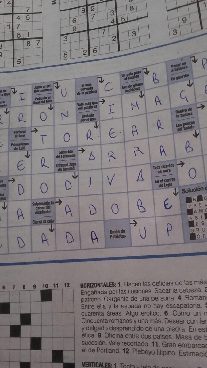 Belmezanito's tweet photo. Pido una rectificación a @CORDOBA_diario por este crucigrama. Exijo qué cambie ese término qué utiliza a la tortura del toro. @ftorodelidia https://t.co/Z9cF5zP3xK