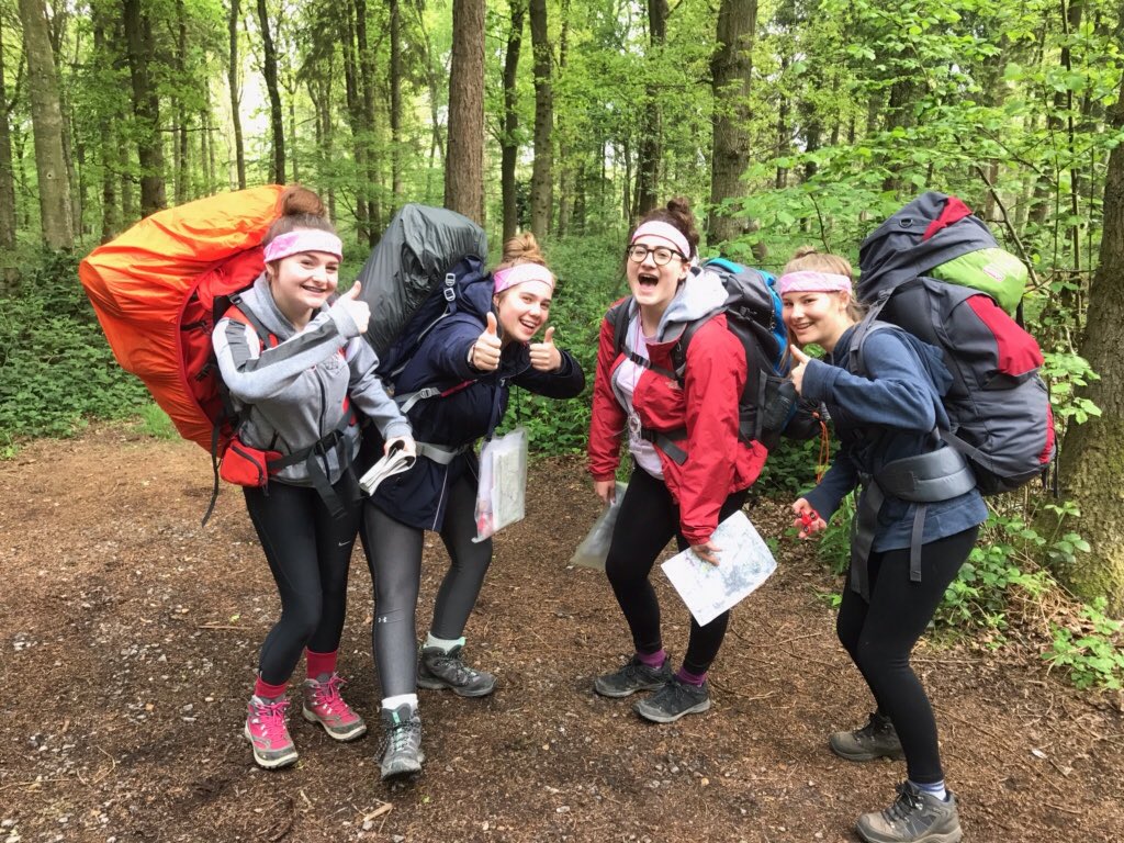Greenacre1933's tweet photo. DofE spirits are high on day one! https://t.co/ad8m2YUSW9