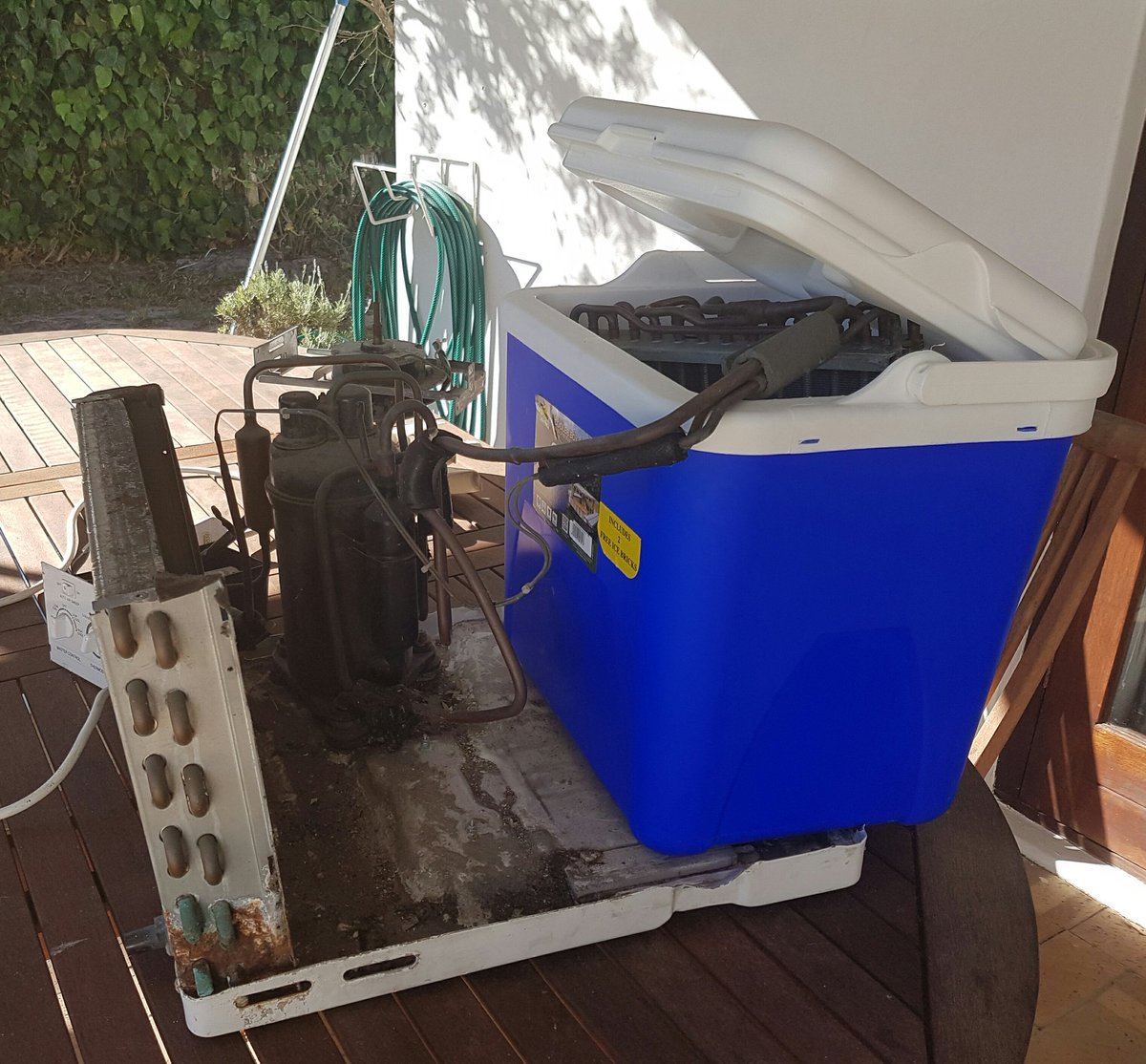 Status of #glycolchiller: still taking up space on the table 😂 #homebrew