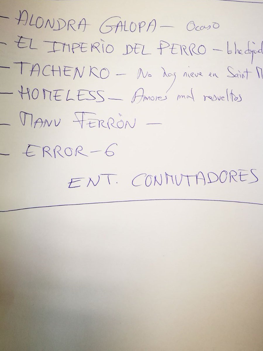 LocalDeEnsayo's tweet photo. Ya @LocalDeEnsayo en @RAInformacion y @CanalSurRadio @alondragalopa @imperiodelperro @TachenkoGrupo @homeless 
@errorseis6 y @manuelferron https://t.co/7tsL8lluJf