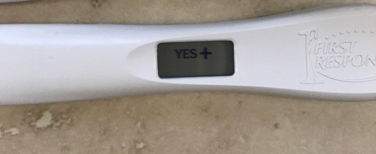 Gothalion's tweet photo. Still crazy early. We get blood test on Wednesday to confirm 100%. But. YAY. https://t.co/NGzW83Bfey