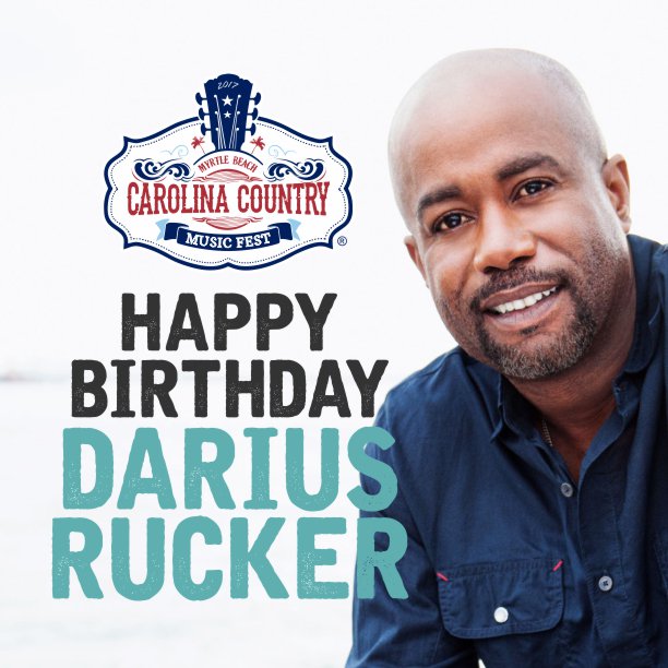 Happy Birthday Darius Rucker! We\ll be sure to celebrate in June at CCMF!! 