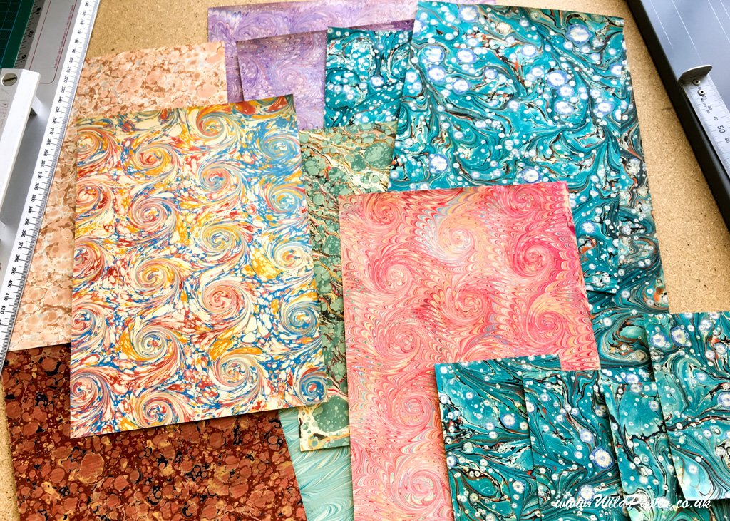 wildpaper's tweet photo. Making up swatch packs for our Italian hand marbled paper https://t.co/8BVS9qh821 #MarbledPaper #wildpaper https://t.co/ruL1nbFh83
