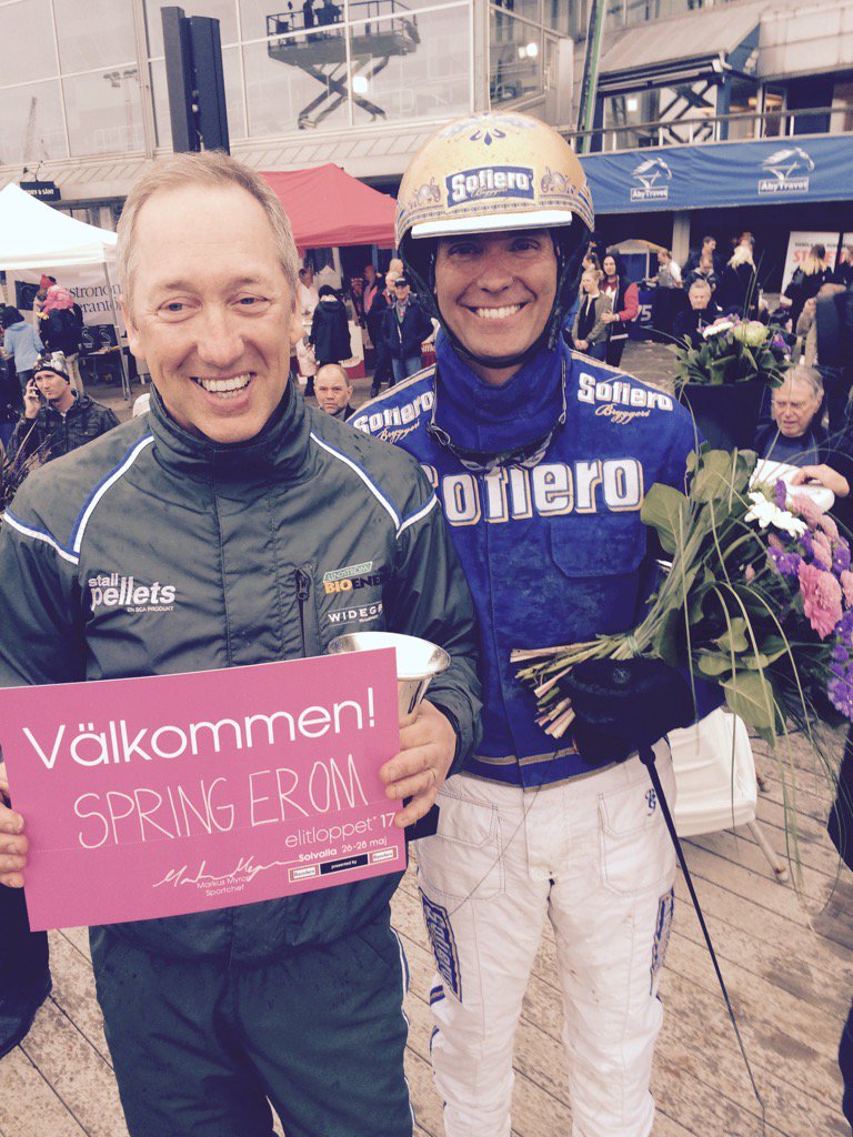 HDtravet's tweet photo. En ny Halmstadhäst klar för Elitloppet: SPRING EROM!!!
Stort grattis till ägarna, tränaren Dan Widegren och B Goop!! https://t.co/9QFkmp7GbB