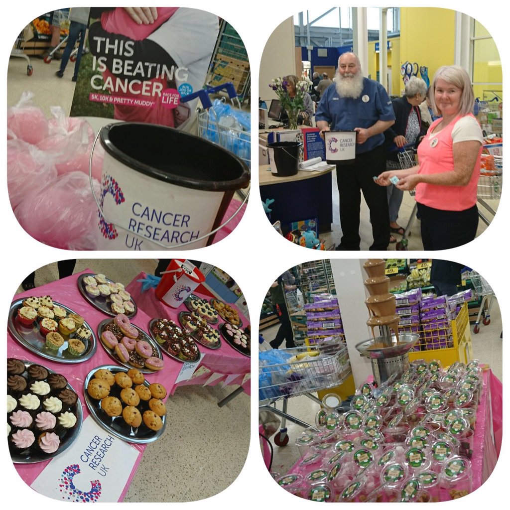 Tesco Oldham turns pink again to help raise money for <a href="/CR_UK/">Cancer Research UK</a> and <a href="/TheChristieNHS/">The Christie NHS</a>. <a href="/abrow67/">Andrew Brown</a> <a href="/Will_hldswth/">Will Houldsworth</a> <a href="/becky_jeffrey/">Becky Jeffrey</a>