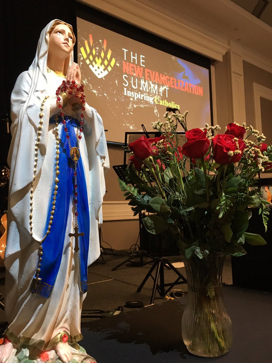 rpnandrew's tweet photo. Mary, Model and Star of the New Evangelization, help us bear radiant witness to the joy of the Gospel to the ends of the earth. #NESummit https://t.co/bIdqhz4gsf