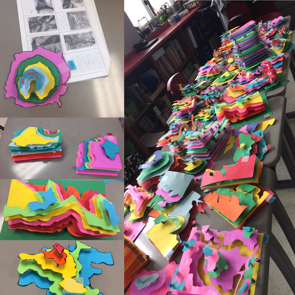 8ljohns's tweet photo. Student made 3-D topographic maps! https://t.co/eFvpxTF7UC