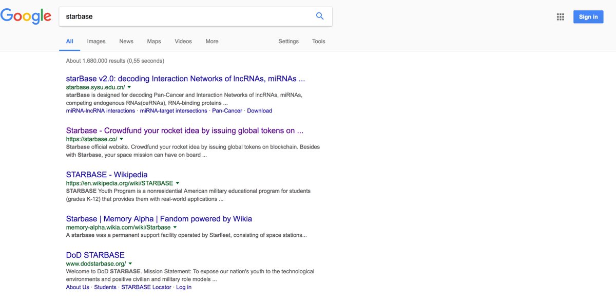 StarbaseCo's tweet photo. Now "Starbase" is No.2 on google search. #starbaseco : ) https://t.co/LkTcks0eSG