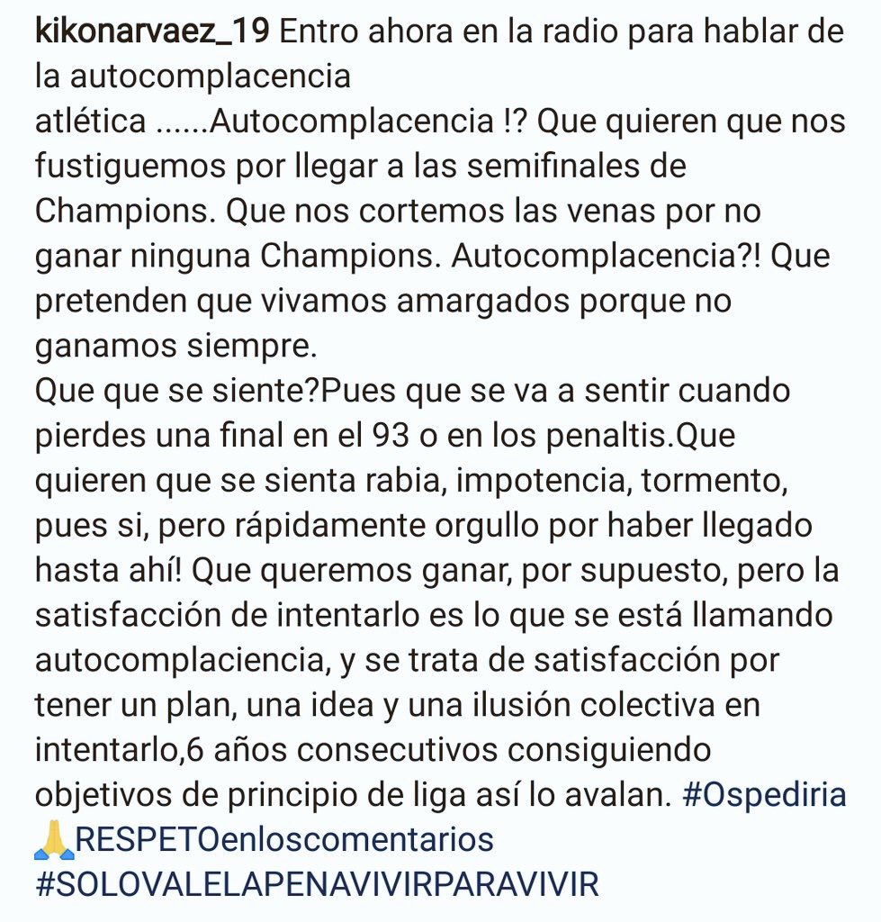 RuizAntonito's tweet photo. Brillante retazo de sensatez y cariño a unos colores de mi hermano @KikoNarvaez19 en red social. Lectura muy recomendada para "confundidos" https://t.co/KRqiksKK79