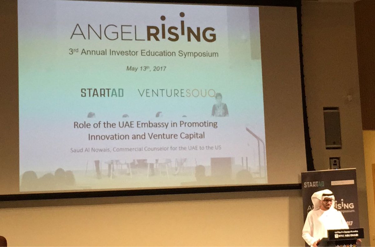 ShopTrav's tweet photo. #AngelRising organized by @NYUADstartAD @NYUAbuDhabi @VentureSouq! What an intriguing and informative discussion by @tqaddumi! https://t.co/W8kyc7EmkN