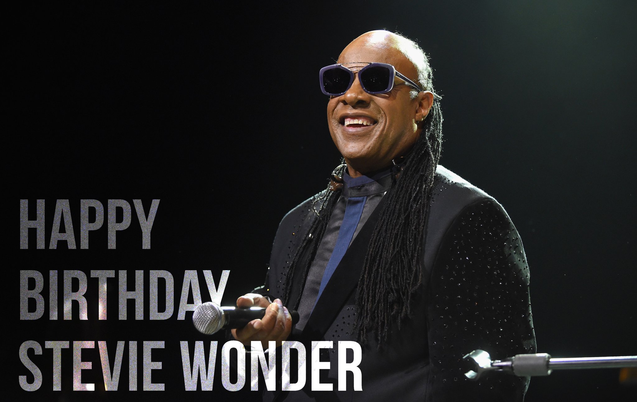   Happy birthday  Universal Icon Stevie Wonder! 67 years younger.....wow!!!!! 