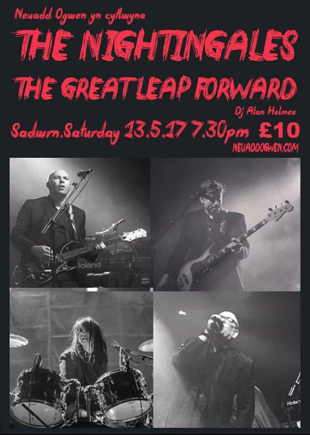 <a href="/RadioRhydd/">Radio Rhydd</a> TONIGHT! <a href="/_Nightingales/">The Nightingales</a> play BETHESDA <a href="/NeuaddOgwen/">Neuadd Ogwen</a> w/ Great Leap Forward + DJ Alan Holmes