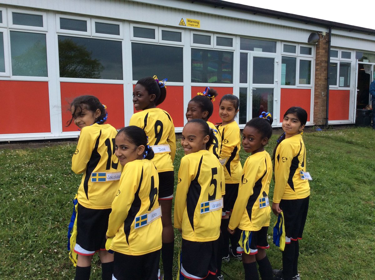 @ElliotFndtn Croft girls have just played in the Walsall Primary Football finals - we represented Sweden!