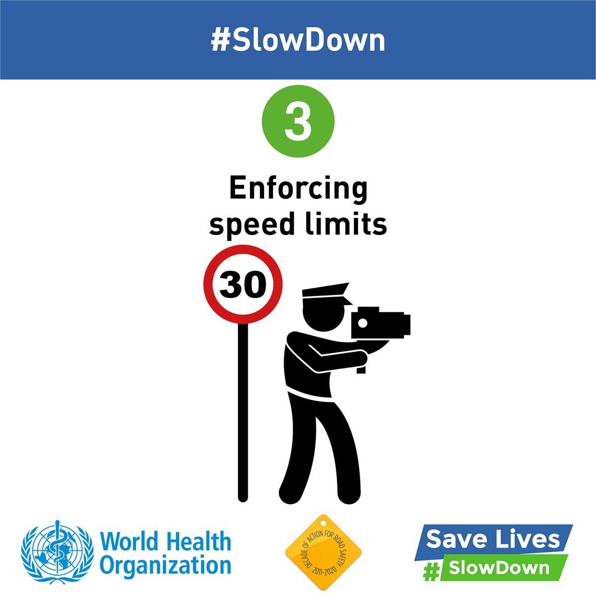 Enforcing speed limits can save lives. #SlowDown! goo.gl/dHpuK6 #RoadSafety