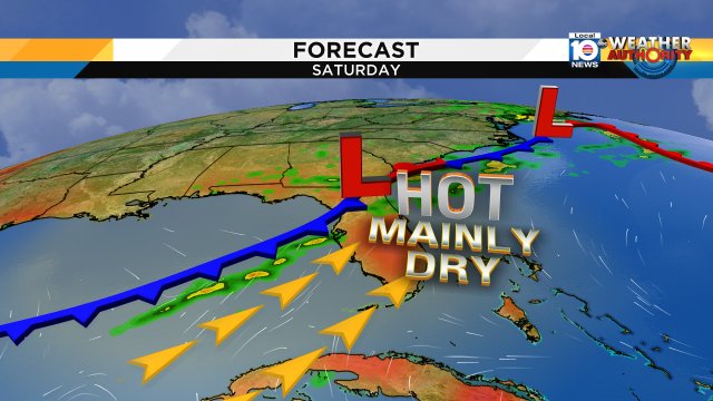 Hot & dry today in #Soflo Temps will hit upper 80s & lower 90s #Flwx #steamySaturday https://t.co/y561mPToJ7