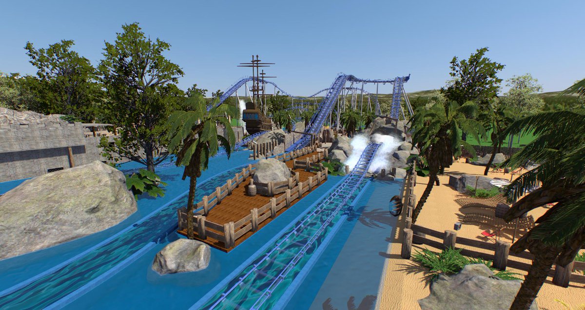 Nolimits 2 Coaster Simulator Tortuga By Coastergalaxyworld Using Lots Of Custom Scenery Scripting To Make A Mackridescom Water Coaster Nolimits2 Screenshotsaturday T Co C8j7nra9hr