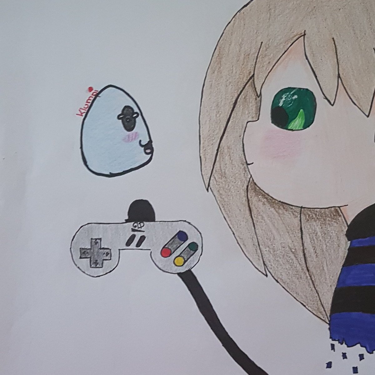 _luandas_world's tweet photo. Hab ein bissl gezeichnet hoffentlich gefällt es euch  😊😊 eine Manuela mit Klumpi und Controller 😂🙃 @GermanLetsPlay https://t.co/Ddm2eVtE6y
