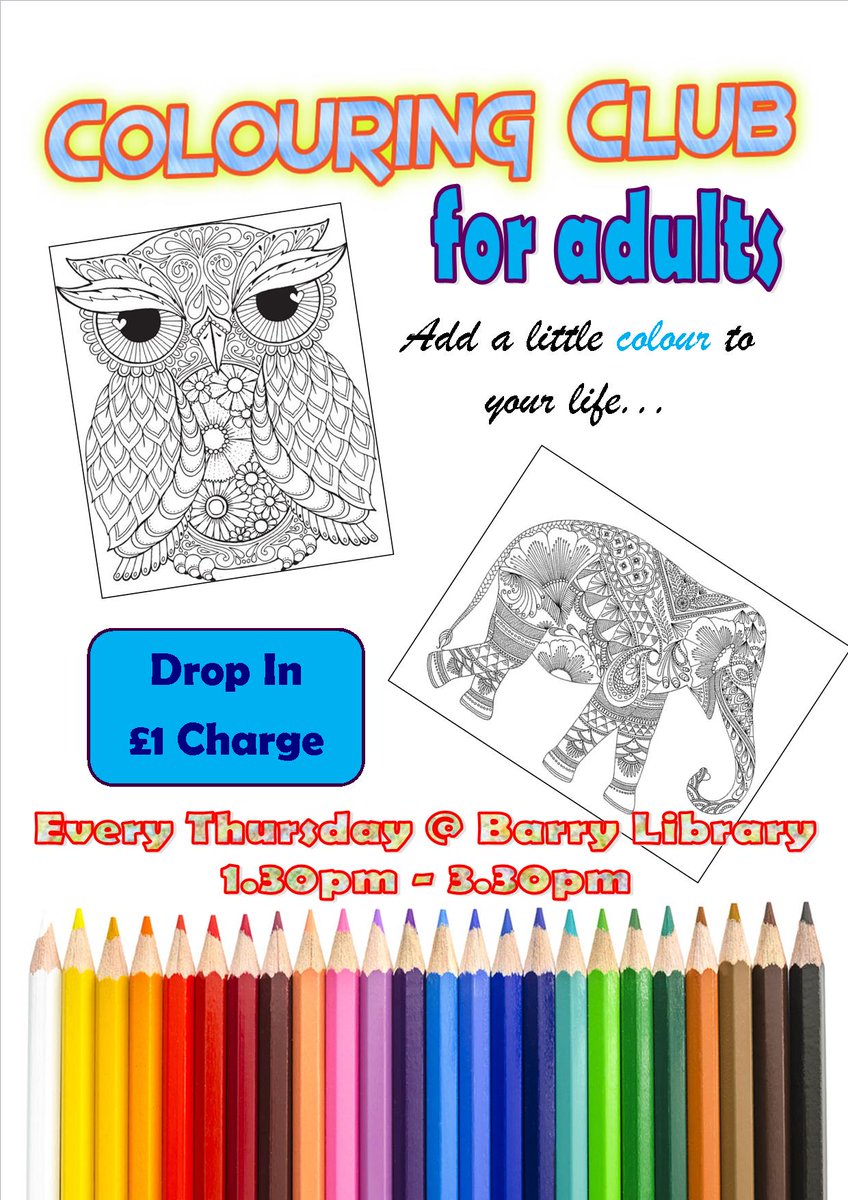 BarryLibrary's tweet photo. Bring some colour into your life! #lovelibraries #barrylibrary https://t.co/nxX3mpZS5e