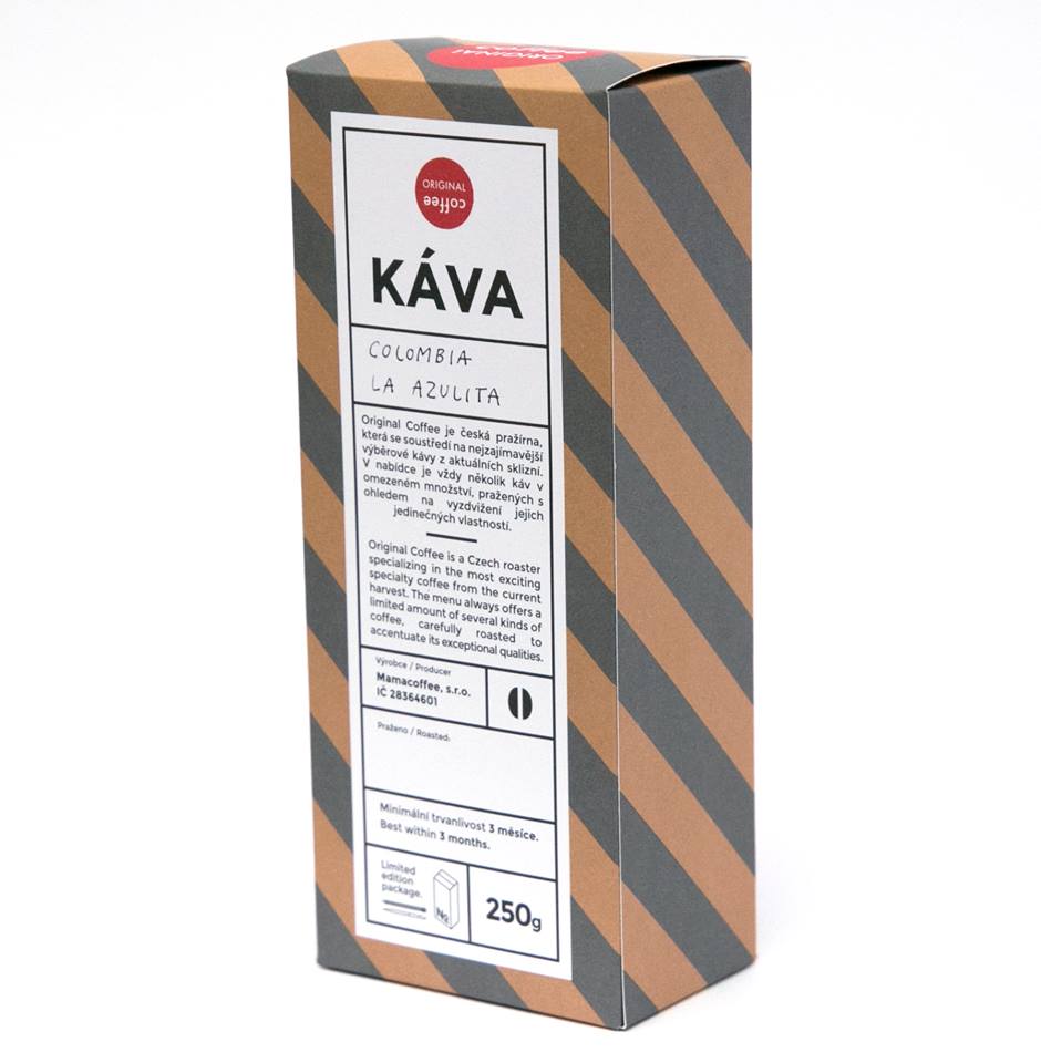 Original_Coffee's tweet photo. Nová káva Colombia La Azulita. Intenzivní ovocné aroma, jablečno-pomerančová chuť a plné tělo. Najdete ji jak v kavárně, tak i na eshopu. https://t.co/tpcGoZ3ME3