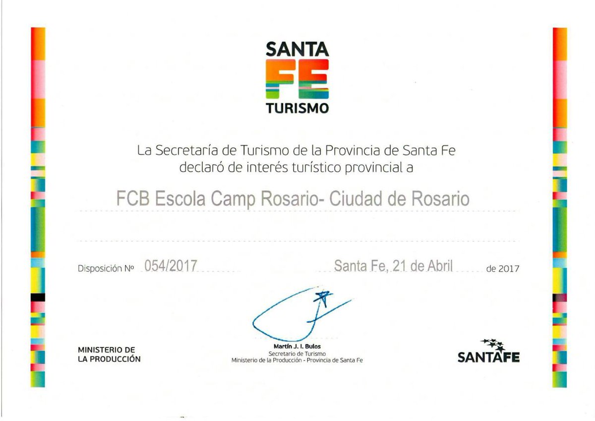 cabrerahercap's tweet photo. Declarado de interés turístico, FCB Escola Camp está llegando a Rosario, te lo vas a perder?? https://t.co/W1mjnSGuQ4