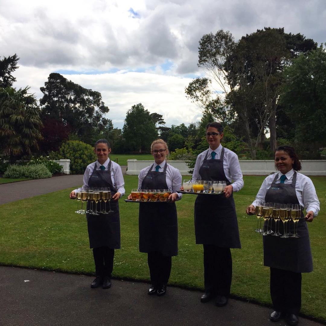 A little grey weather won't stop us! Our staff are ready to greet the happy couple and their guests @KewEvents